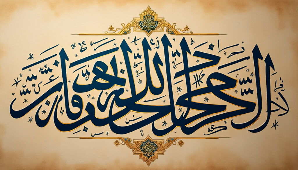 téléchargez et imprimez la sourate al qadr en grand format avec une belle écriture arabe, idéale pour la décoration ou l'apprentissage.