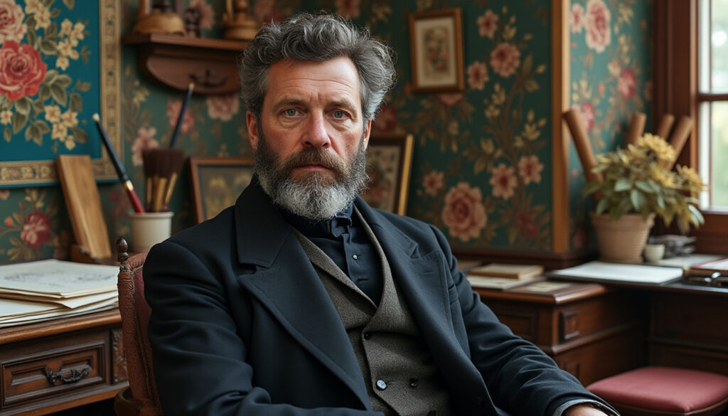 découvrez william morris, artiste et pionnier du mouvement arts and crafts, connu pour ses créations artistiques innovantes et son influence durable sur l'art décoratif.